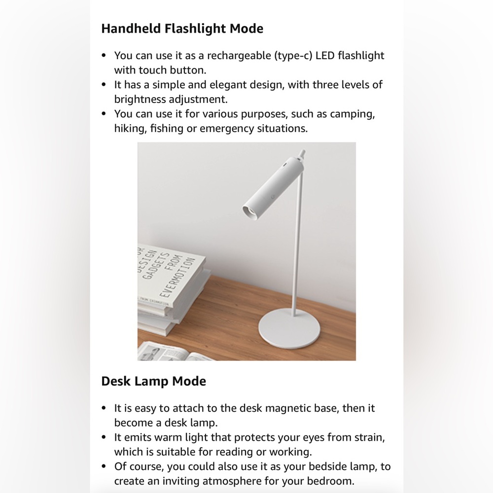 Multifunctional Magnetic Reading Light,Desk, LED Handheld Flashlight,Table Lamps - Picture 8 of 11